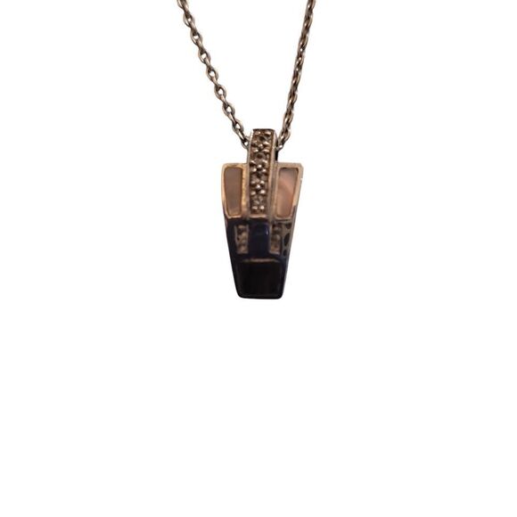 TJC STERLING SILVER pendant with 18" long necklace. ^ - Picture 4 of 7